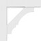 Ekena Millwork Standard Balboa Architectural Grade PVC Bracket With Block Ends, 5"W x 30"D x 30"H BKTP05X30X30BOA05 - alternate 2